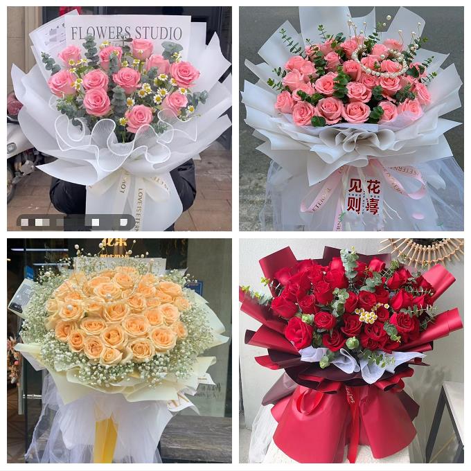 内蒙古包头市东河昆都仑青山区同城花店订玫瑰生日鲜花送老婆女友