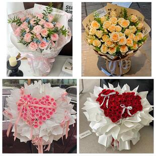 上海市闵行区新虹莘庄七宝镇花店同城配送女友生日情人节玫瑰花束