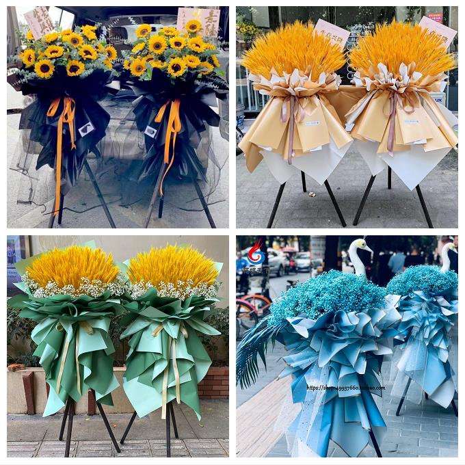 湖南岳阳市岳阳县华容县湘阴县同城鲜花店大麦开业花篮送新店开张