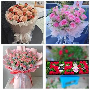 保定市竞秀区莲池满城清苑区花店同城配送女友生日情人节玫瑰花束