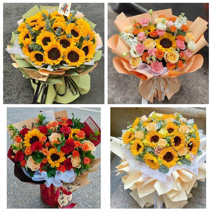 上海市奉贤区柘林海湾镇海港鲜花店同城配送玫瑰向日葵男女友生日