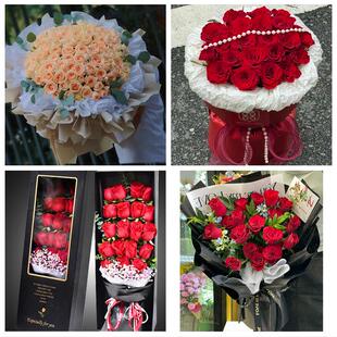 江西赣州市龙南定南全南宁都县同城鲜花店订33朵玫瑰送情人女朋友
