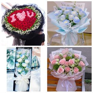 内蒙通辽科尔沁左翼中旗库伦旗同城鲜花店订33朵玫瑰送情人女朋友