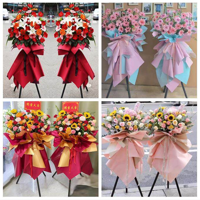 黔西南晴隆贞丰望谟册亨安龙同城鲜花店公司乔迁会展开张开业花篮