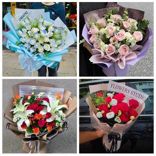 怀化市芷江靖州通道县洪江市花店同城配送女友生日情人节玫瑰花束