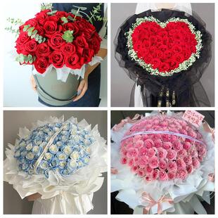 陇南康县礼县徽县两当西和县同城鲜花店情人节表白送玫瑰花束礼盒