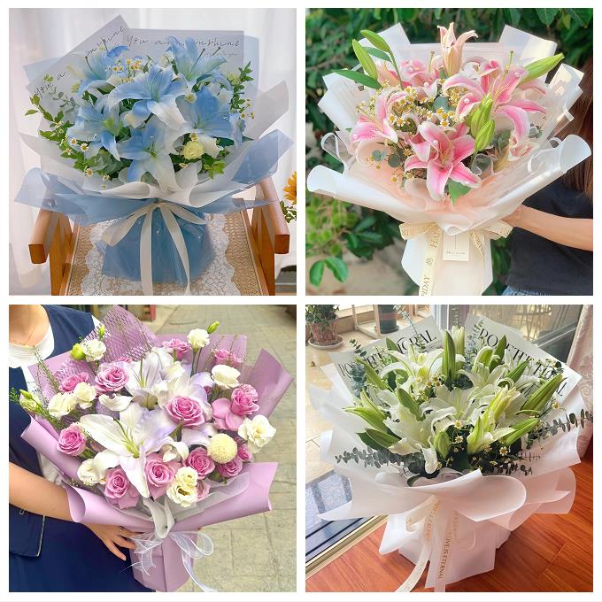 天津市津南区双桥河镇八里台镇同城鲜花店女朋友生日玫瑰百合花束