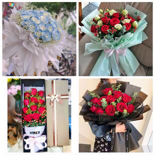 牡丹江市东安阳明爱民西安区鲜花店同城送女朋友闺蜜女神节红玫瑰