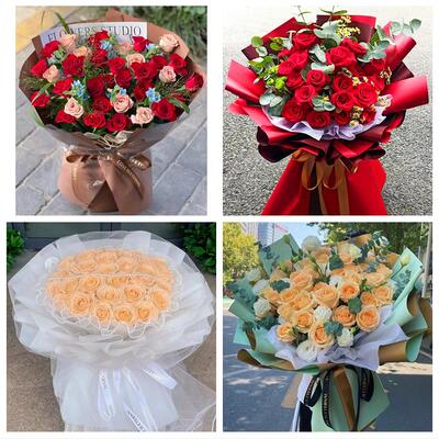 重庆市綦江大足区渝北巴南区同城鲜花店情人节表白送玫瑰花束礼盒