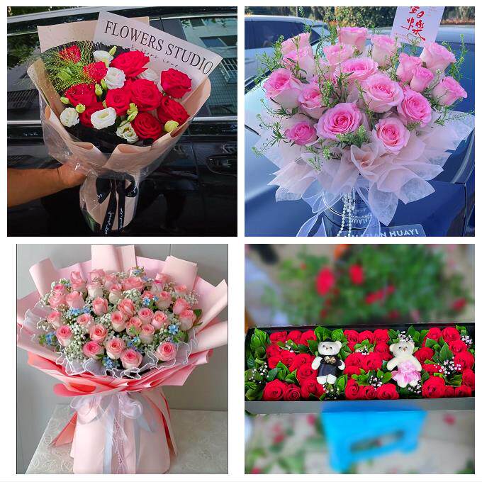 北京石景山区广宁五里坨鲁谷花店同城配送女友生日情人节玫瑰花束