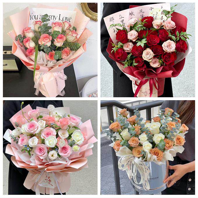 天津市南开区向阳路嘉陵道街道鲜花店同城配送女神节玫瑰花束礼盒