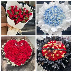 云南昭通市盐津大关永善绥江县同城花店送女朋友玫瑰订生日鲜花束
