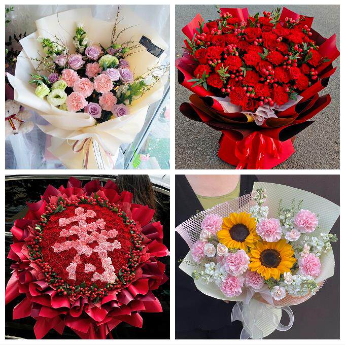 烟台市长岛县龙口莱阳莱州市同城鲜花店康乃馨百合送父母长辈生日