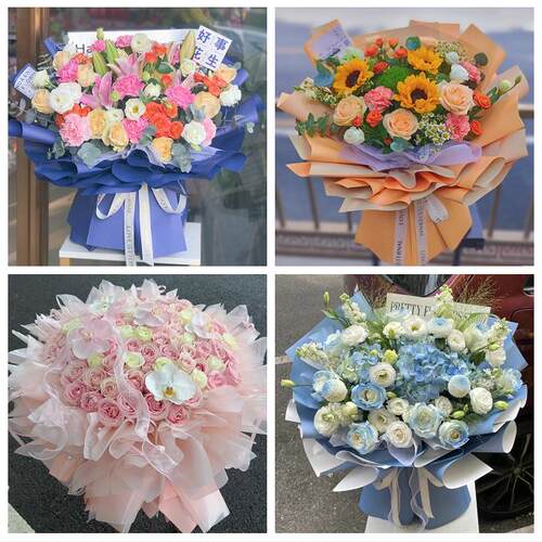 重庆市涪陵区李渡龙桥白涛街花店同城送男女友领导玫瑰混搭鲜花束