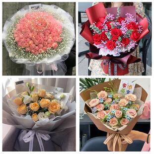 安徽芜湖市镜湖弋江鸠江三山区同城鲜花店订33朵玫瑰送情人女朋友