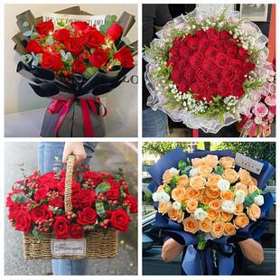 山西晋中市榆次区榆社县左权县同城鲜花店情人节玫瑰表白女友老婆