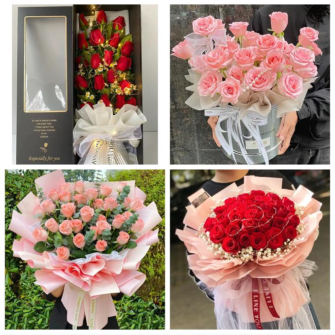 送宜宾市江安长宁县高县珙县同城鲜花店七夕表白订红玫瑰花束礼盒