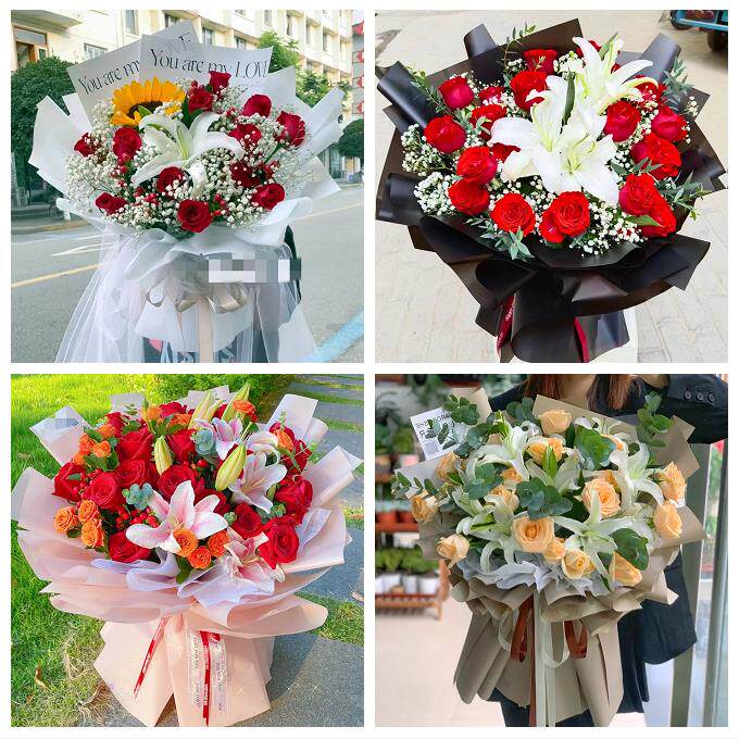 玫瑰香水百合送老婆朋友生日临汾市洪洞县古县安泽浮山县同城花店