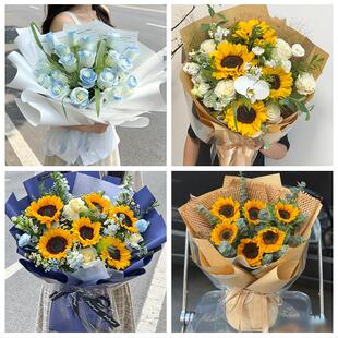 长治武乡县沁县沁源县潞城市同城鲜花店父亲节向日葵花束男士生日