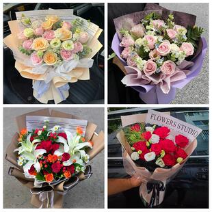 沧州市南皮吴桥县献县孟村县花店同城配送女友生日情人节玫瑰花束