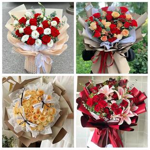 天津市河西区陈塘庄街道柳林街同城鲜花店订33朵玫瑰送情人女朋友