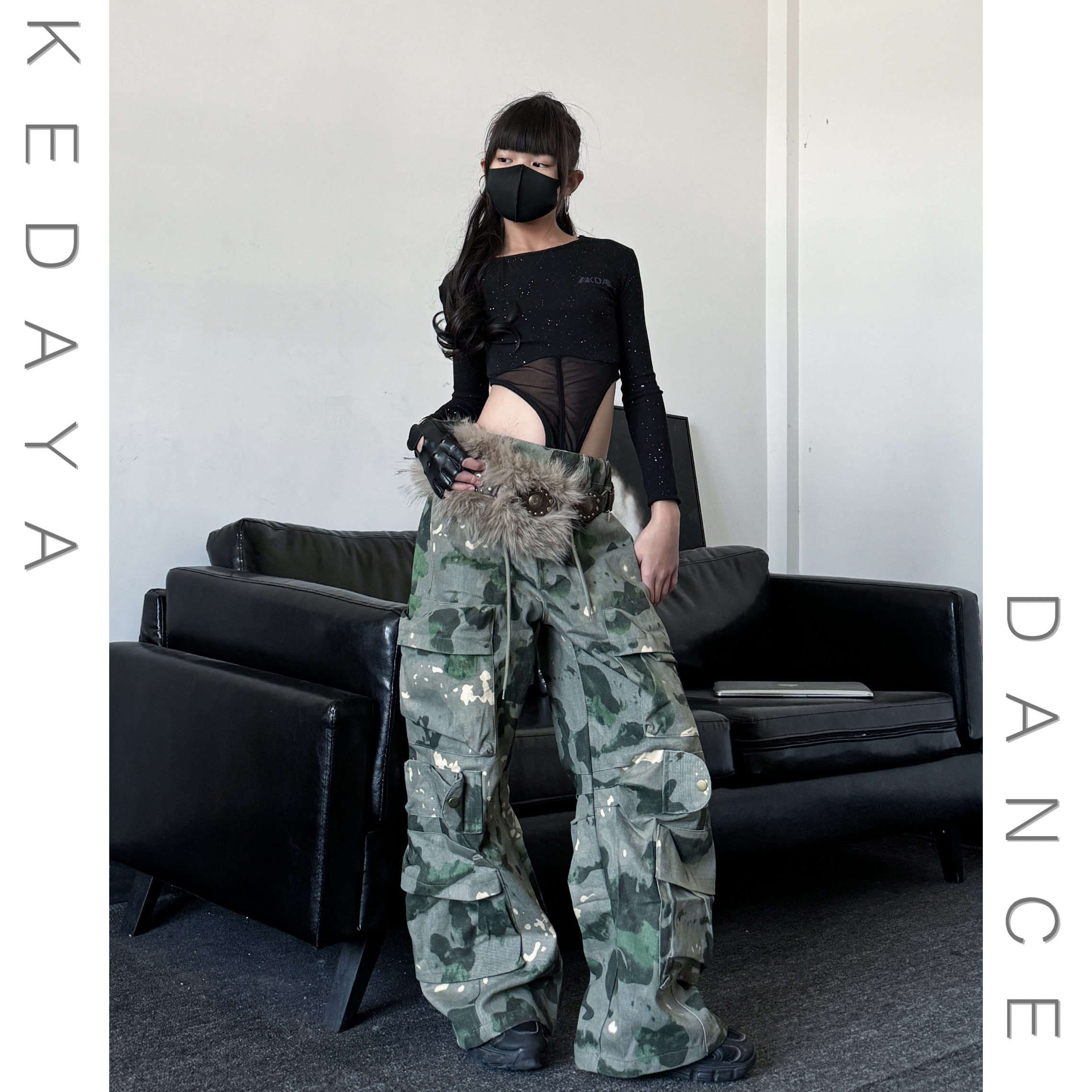 女童少儿街舞演出服套装