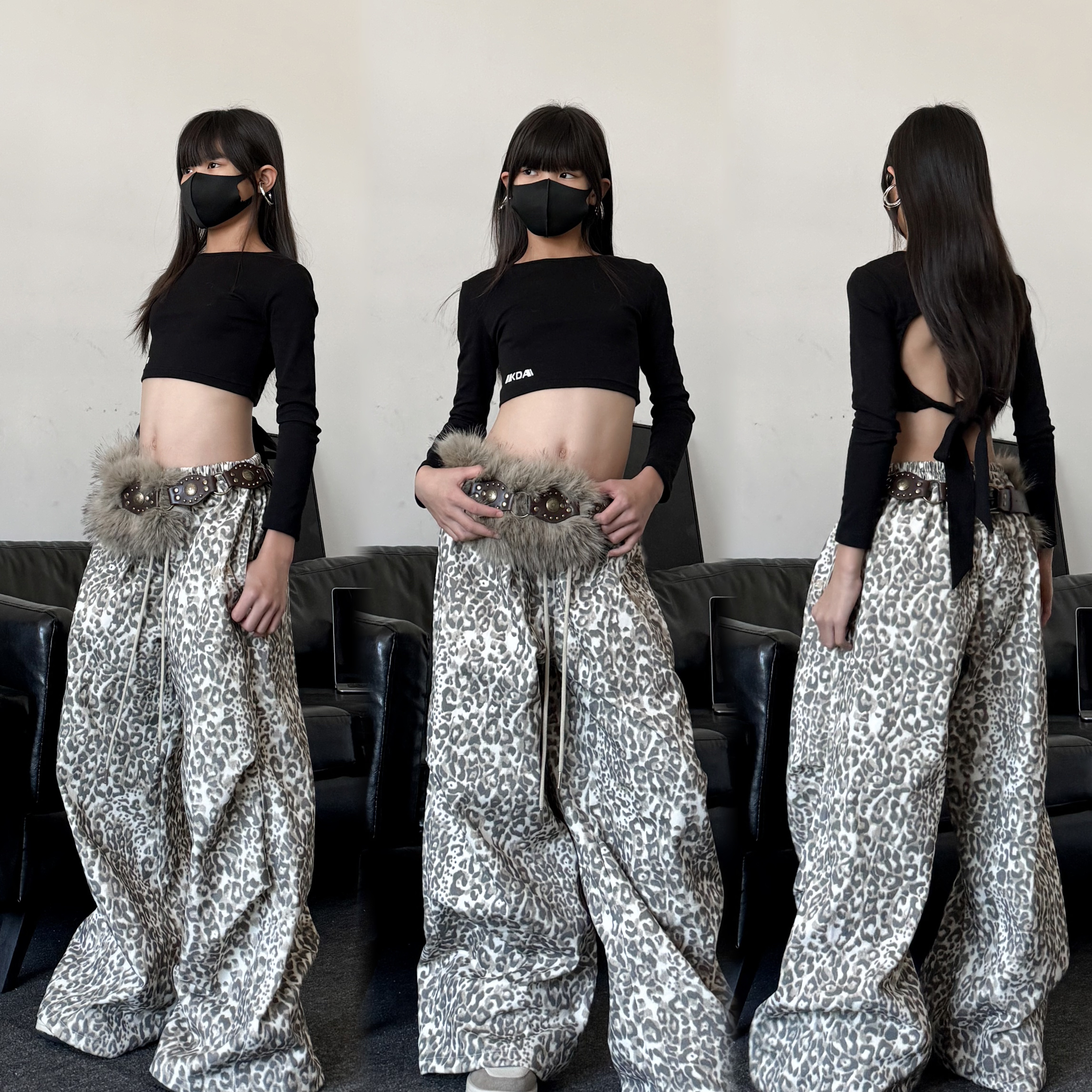 女童少儿街舞演出服套装