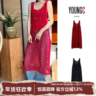 SHORT SENTENCE 短句 25ss【蝴蝶纱针织长款连衣裙】YOUNGC买手店