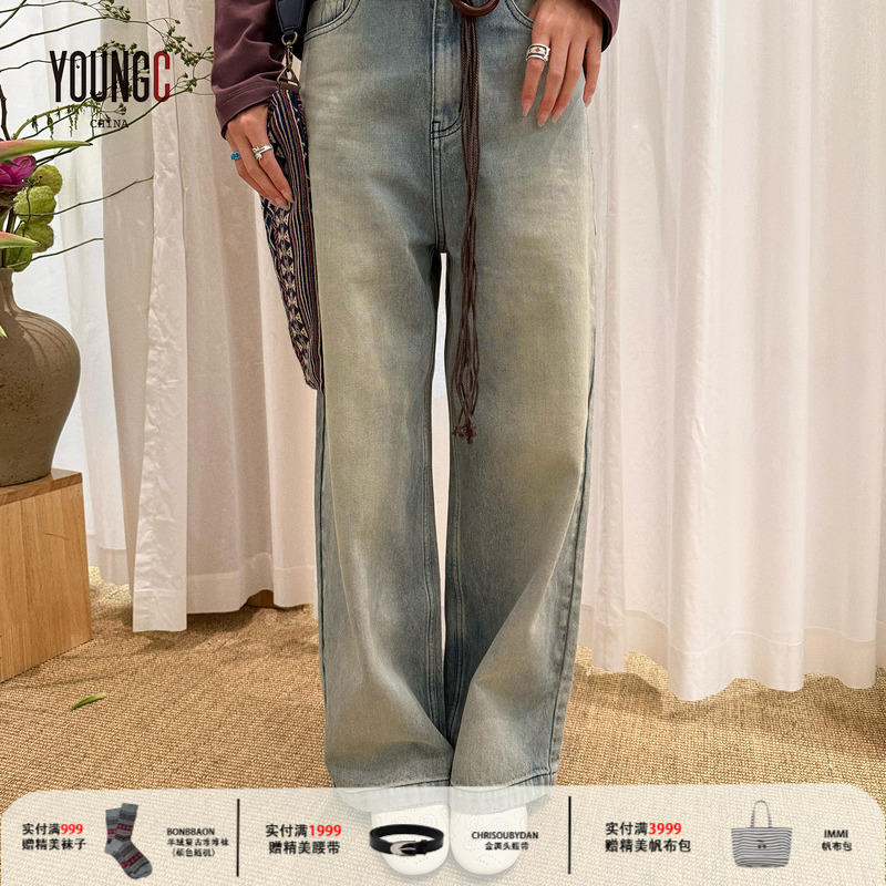 RAW STONE设计师品牌【做旧洗水阔腿裤】YOUNGC买手店