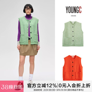 SHORT SENTENCE【粗棒针圆领针织马甲】YOUNGC买手店