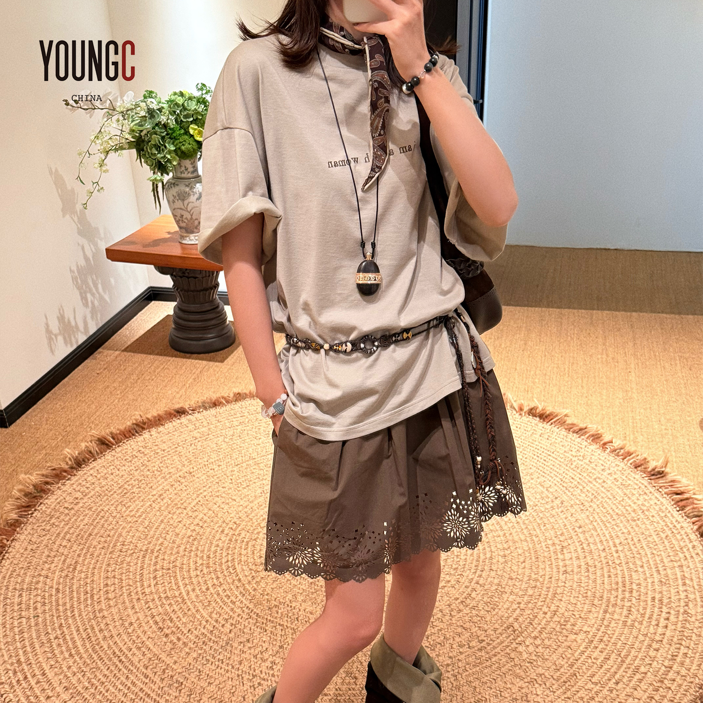 ANNENONO设计师品牌 【字母印花t恤】YOUNGC买手店