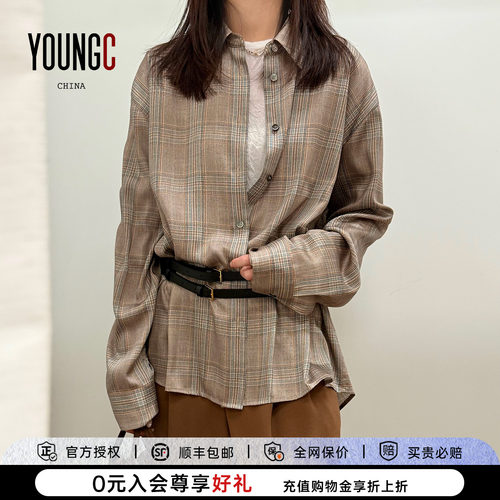 RECTO复古格子设计师品牌衬衫