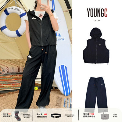 NATURAL HOTEL【绣标连帽马甲 绣标伞兵长裤】25春夏YOUNGC买手店