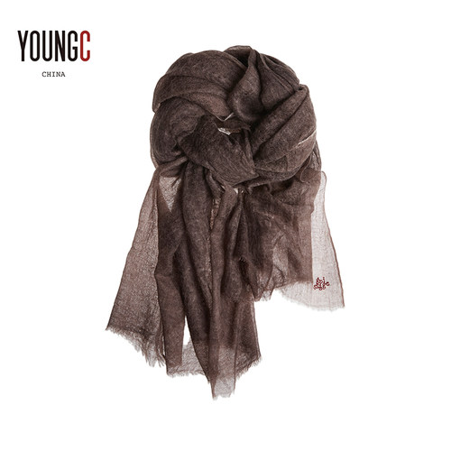 EPISSAGE【纯色印花羊绒围巾】设计师品牌 no退可换