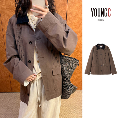 ICEDUST设计师工装流苏外套