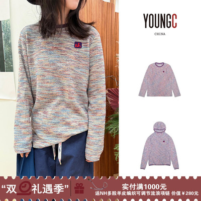 NATURAL HOTEL【彩缎磨毛针织连帽合体长袖】no退可换