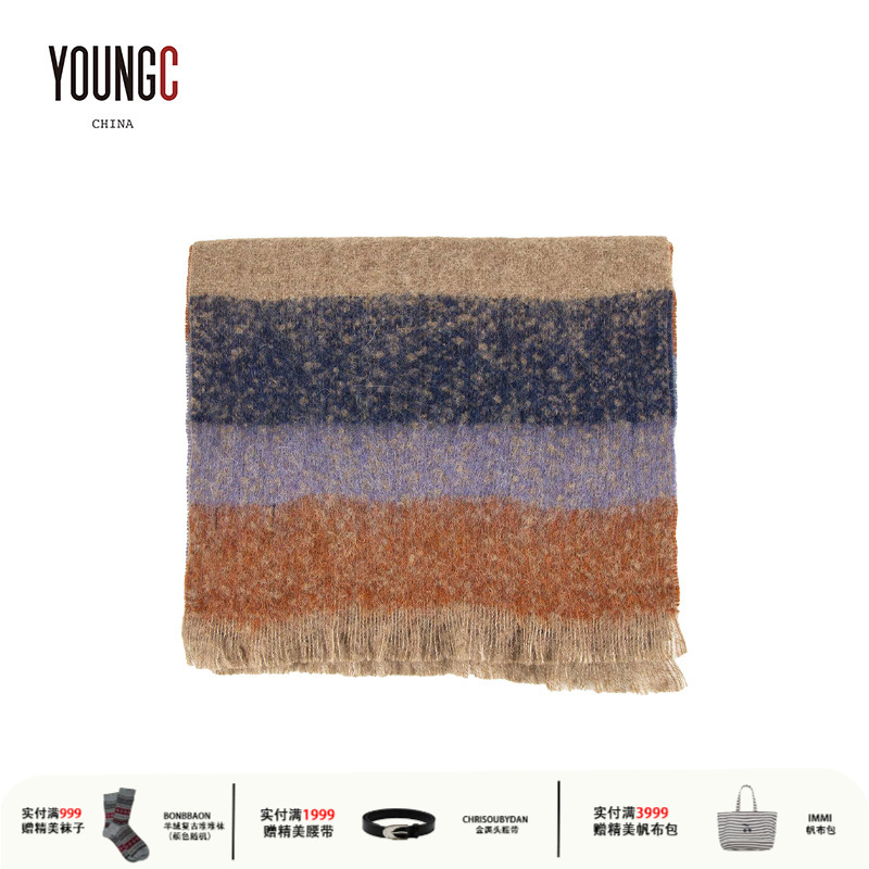 SESSUN 设计师品牌【条纹 格纹印花围巾】 YOUNGC买手店