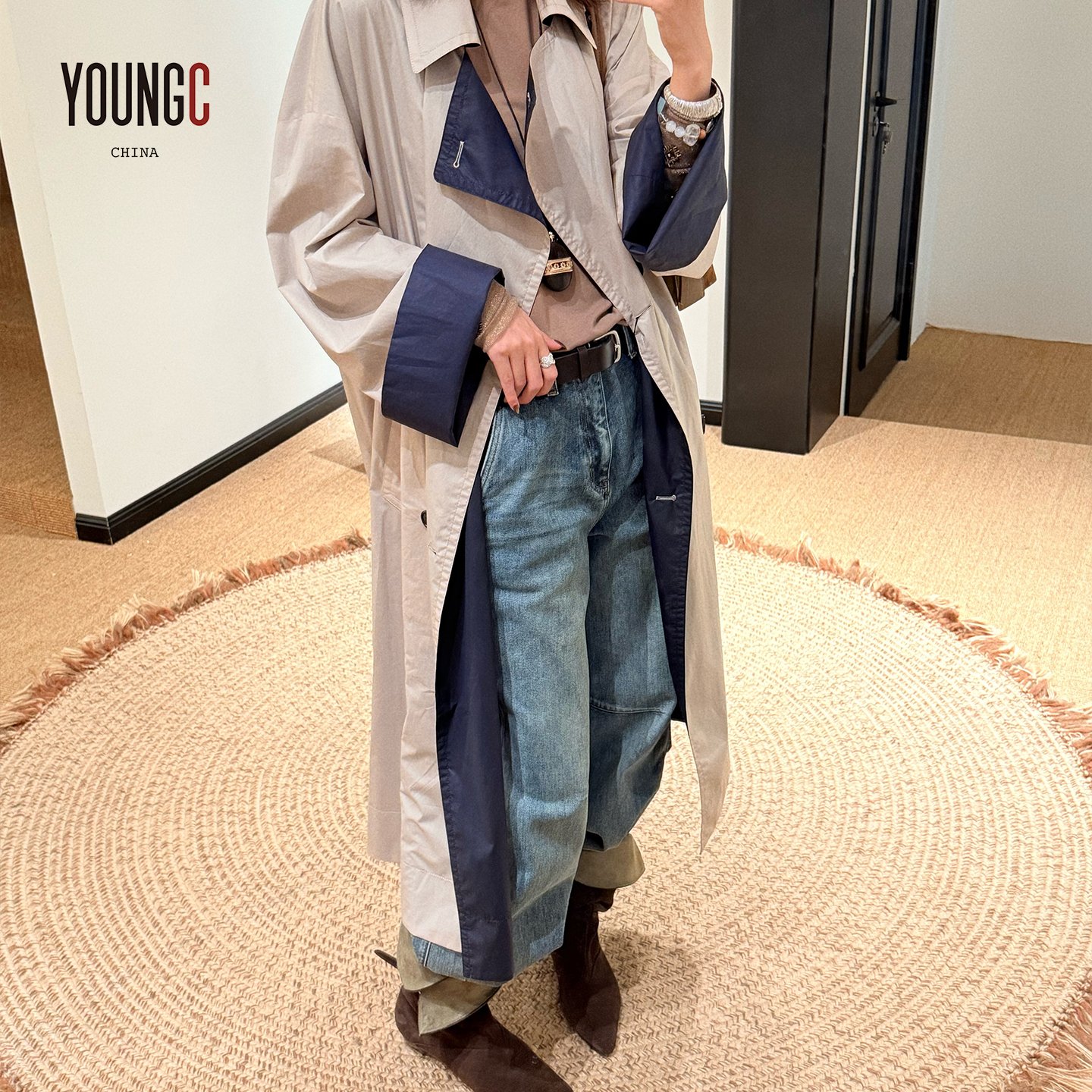 ANNENONO设计师品牌 【翻折袖口长风衣】YOUNGC买手店