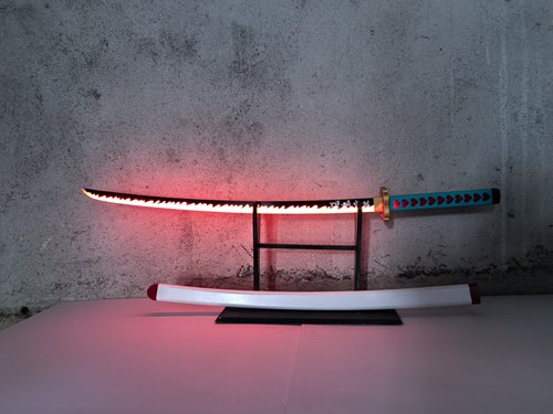 鬼灭之刃甘露寺蜜璃恋柱日轮刀精品动漫游戏cosplay道具