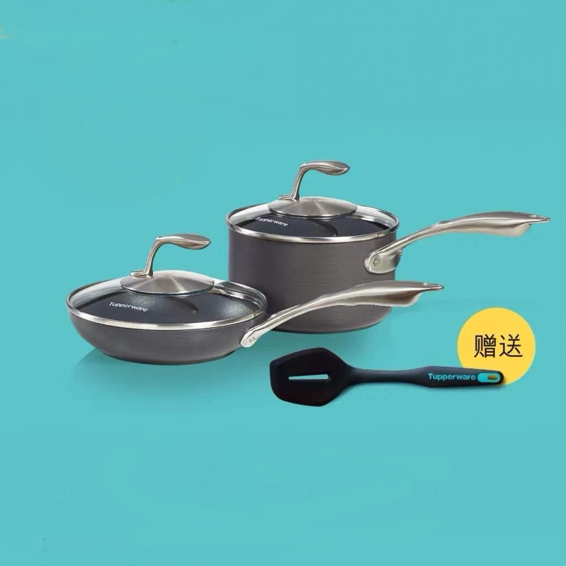 特百惠 至尊精钢轻厨28cm平底煎炒锅 复合锅底安全涂层不粘锅正品