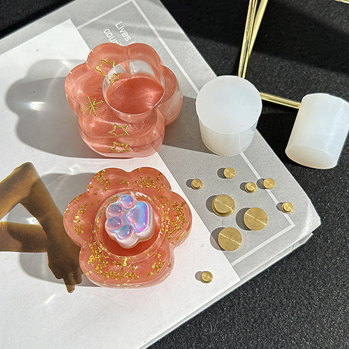 硅胶旋转陀螺猫爪diy手工