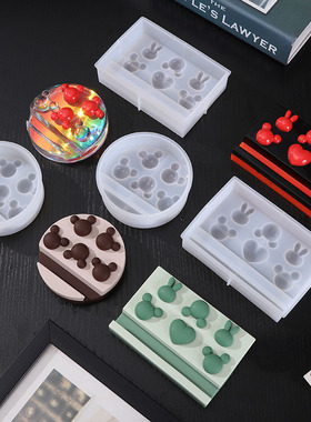 硅胶可爱便携手机支架模具diy