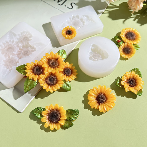 硅胶向日葵硅胶模具香薰石膏