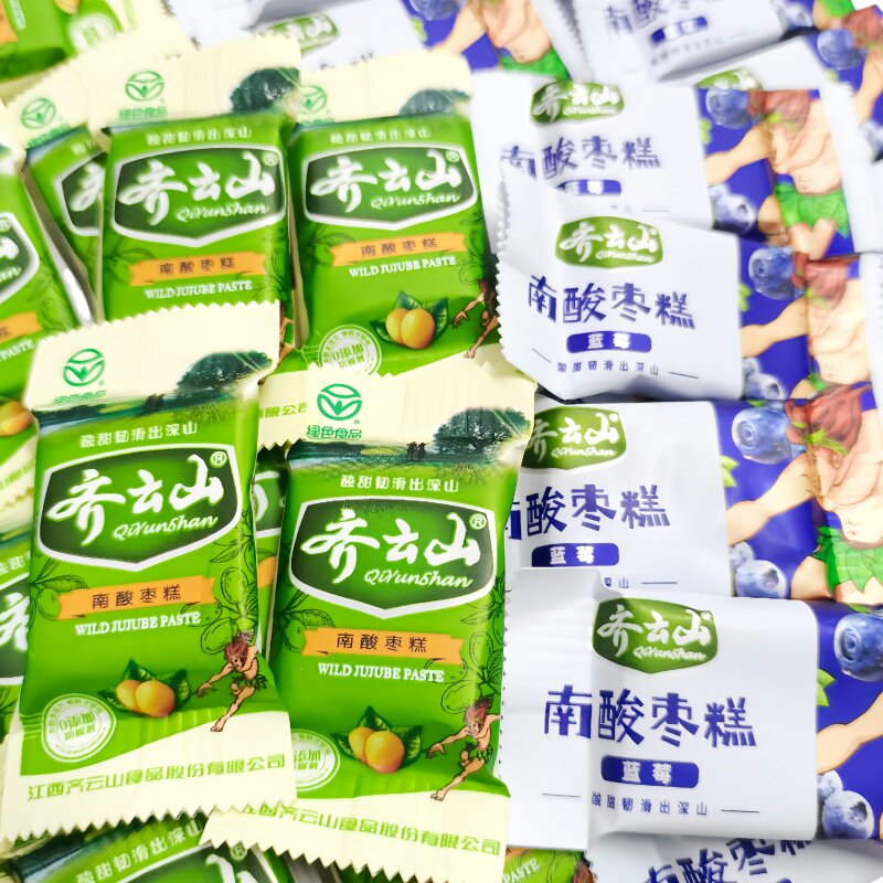 齐云山南酸枣糕蓝莓味散装250g独立小包装江西特产休闲解馋小零食