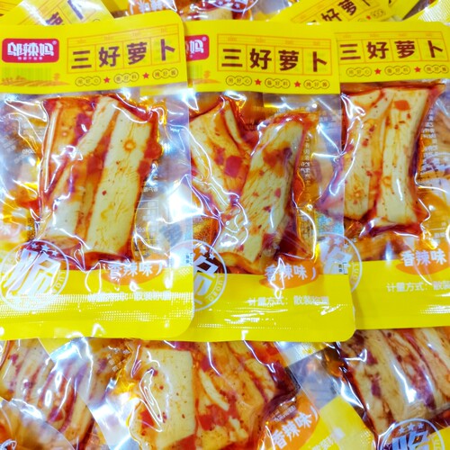 邬辣妈三好萝卜香辣250g独立小包装辣椒萝卜干酱腌菜零食湖南特产