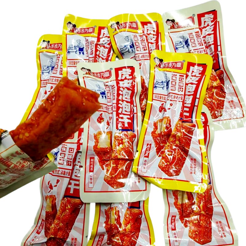 步步为赢虎皮泡泡干香辣味散装250g即食卤香味豆腐干休闲零食小吃