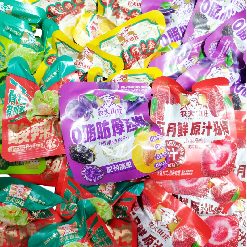 农夫山庄酸辣脆梅甘草脆梅益生元柠檬金桔西梅杨梅解馋办公小零食