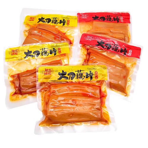 鱼乐味视大刀藕片500g麻辣菜酱腌