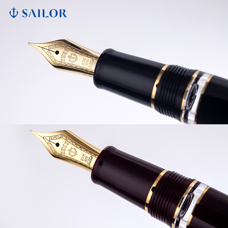 sailor钢笔活塞大型鱼雷21k红金