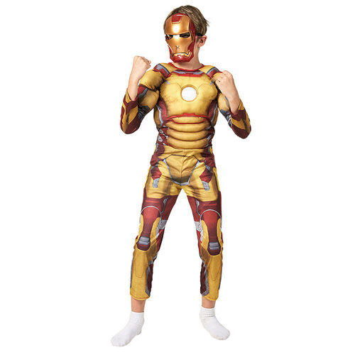 节日派对Cosplay表演服装钢铁侠战衣MARK 42 儿童超级英雄万圣节